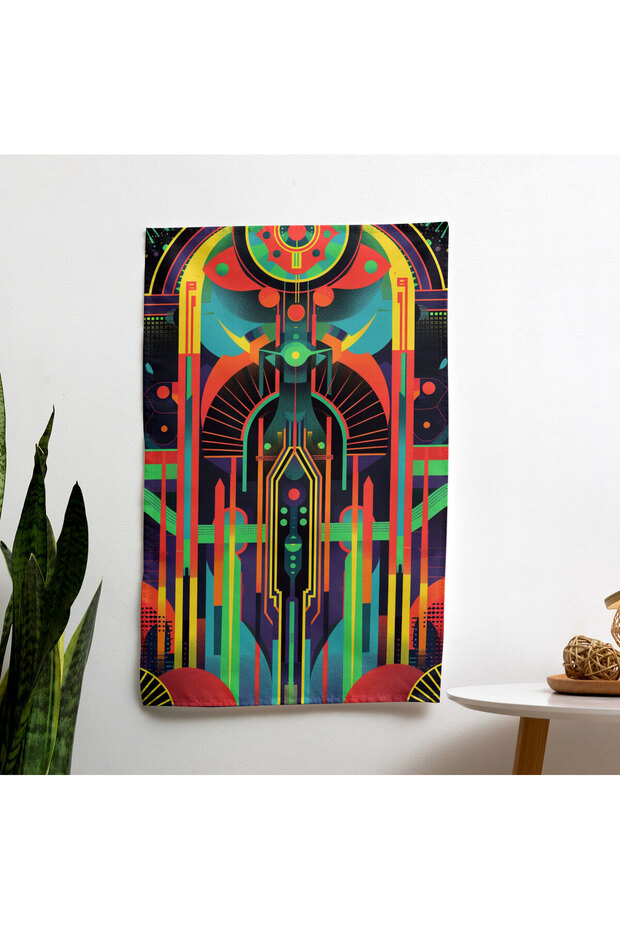 غطاء حائط من Pop Art Classicism Fusion - نابض بالحياة لغرفة النوم أو غرفة المعيشة أو النوم بنسبة 100%