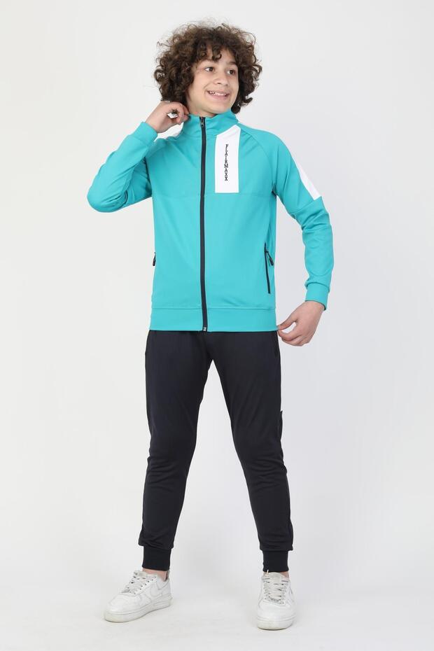 Dalgıç Kumaş Fermuarlı Garson Eşofman Takımı - 2