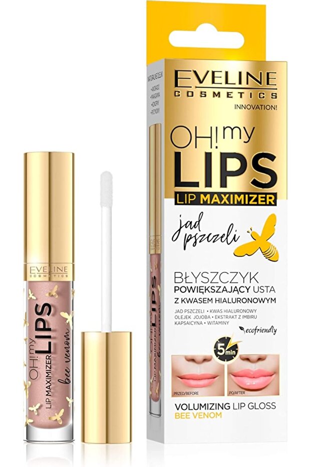 Eveline Cosmetics Oh My Lips Maximizer Bee Venom | For Full & Enlarged Looking Lips | 4.5 Ml