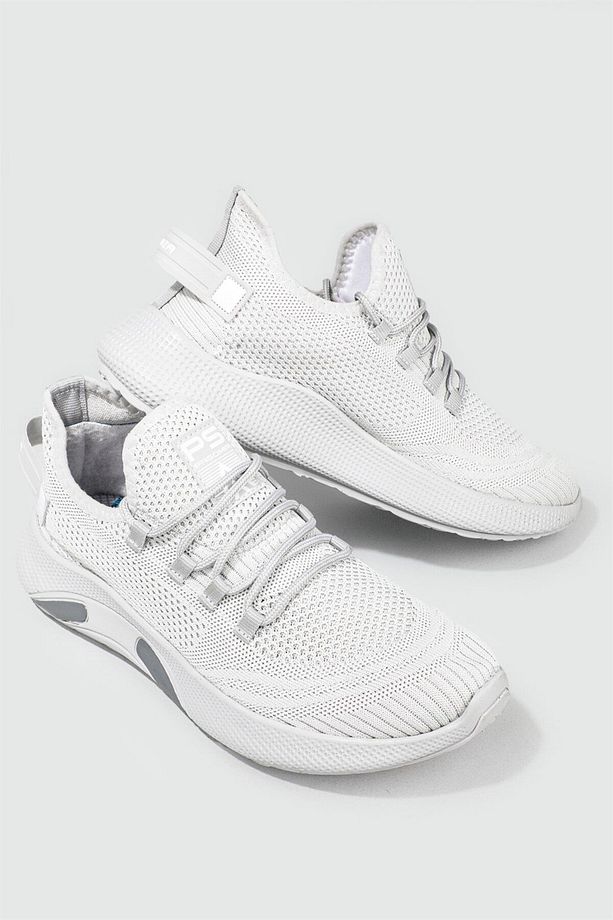 Spor Ayakkabı Sneaker Triko Nefes Alır Yumuşak Taban Bağcıklı Sneaker Unisex - 4