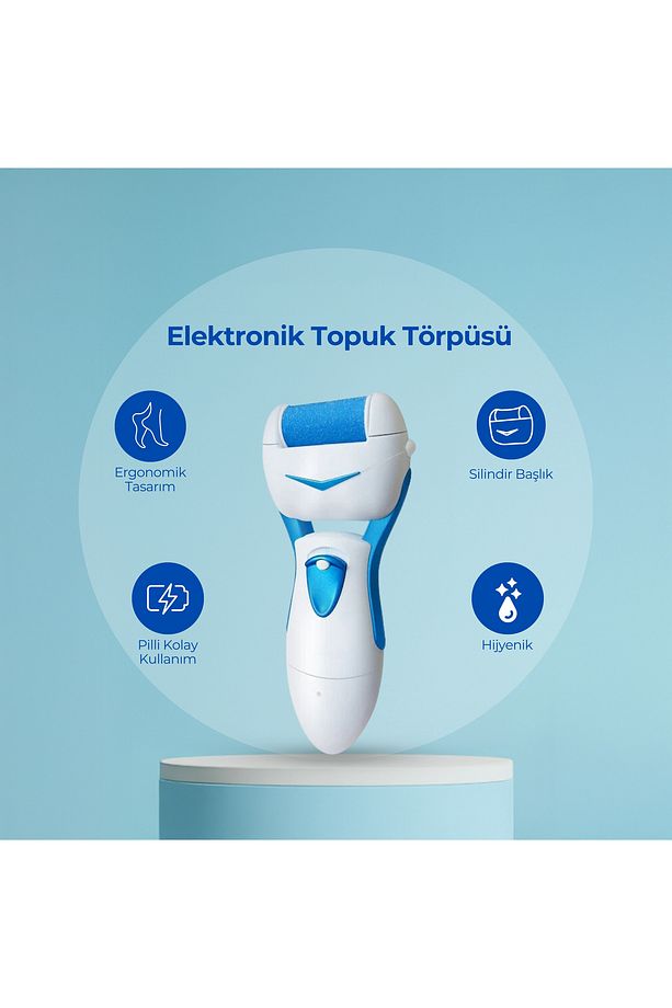 Elektronik Topuk Törpüsü - Kablosuz Pilli Topuk Törpüsü Callous Remover - 3
