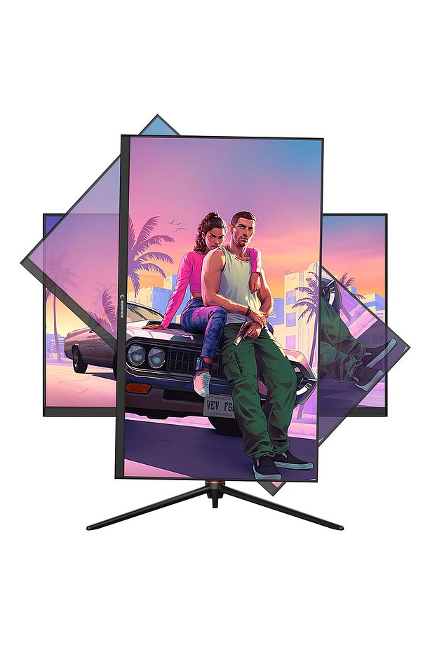 GLACIER GL27R180Q 27 180Hz 1ms AUO IPS QHD 2K AdaptiveSync RGB Pivot Siyah Flat Oyuncu Monitörü - 4