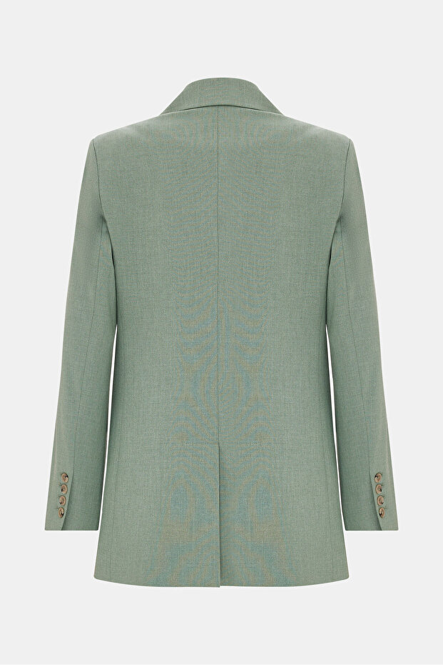 MİNT DÜĞMELİ CEKET - 2