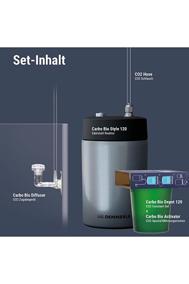 Carbo Bio Style 120 Çelik Mayalı Co2 Set - 2