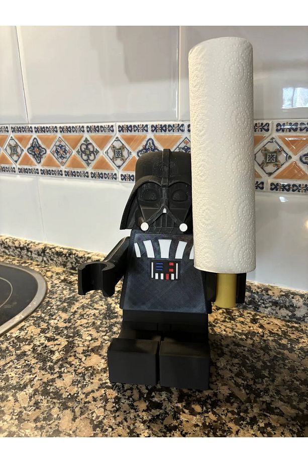 Darth vader brick peçetelik havlu kağıtlık mutfak eşyası yıldız savaşları darth vader peçeteliği - 4