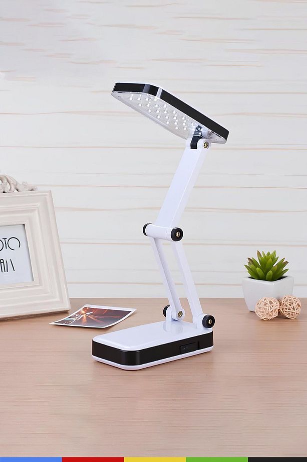 Şarjlı Robot LED Masa Lambaları – Katlanabilir, Portatif, Kamp & Ders Çalışma Işığı (24 LED) - 5