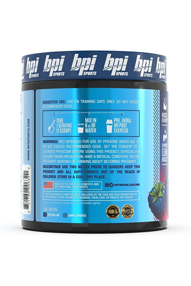 BEST BCAA 30SERV BLU RASPBERRY 300G - 2