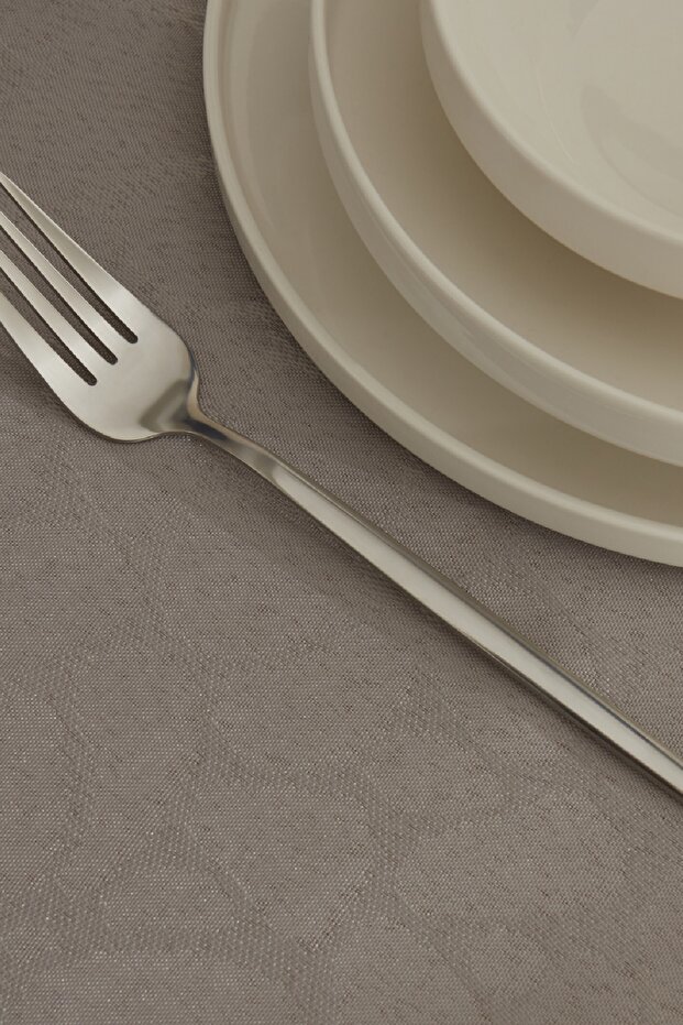 مفرش طاولة بيبل رمادي - 2