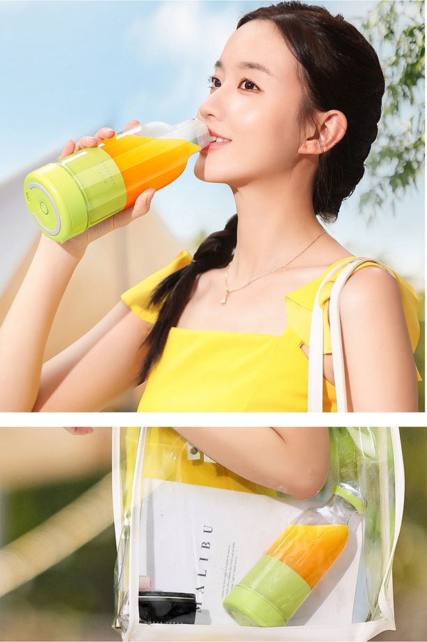 Smoothie Blender Taşınabilir Şarjlı Kişisel Mini Meyve Karıştırıcı 300 ml - 5