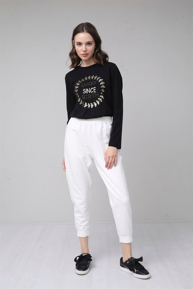 Düz Paça Eşofman Pantolon - 3