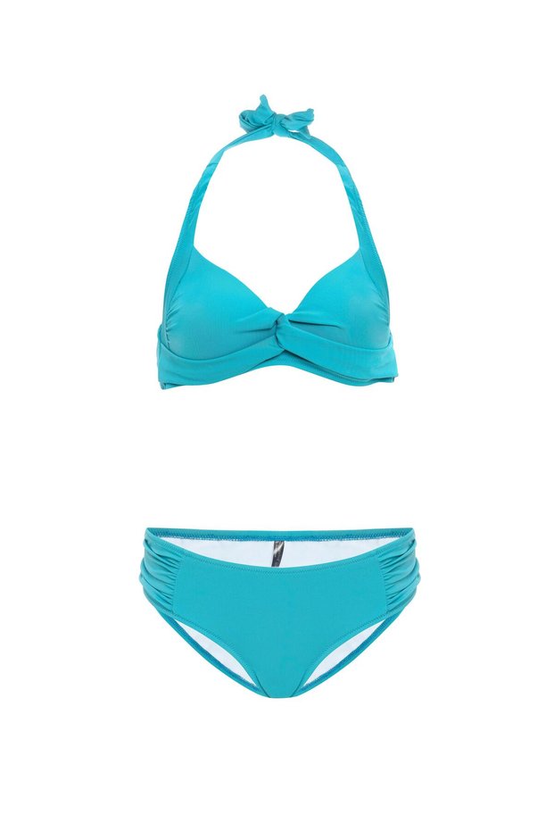 Aquaviva Women's Blue Violet Halter Bikini Set