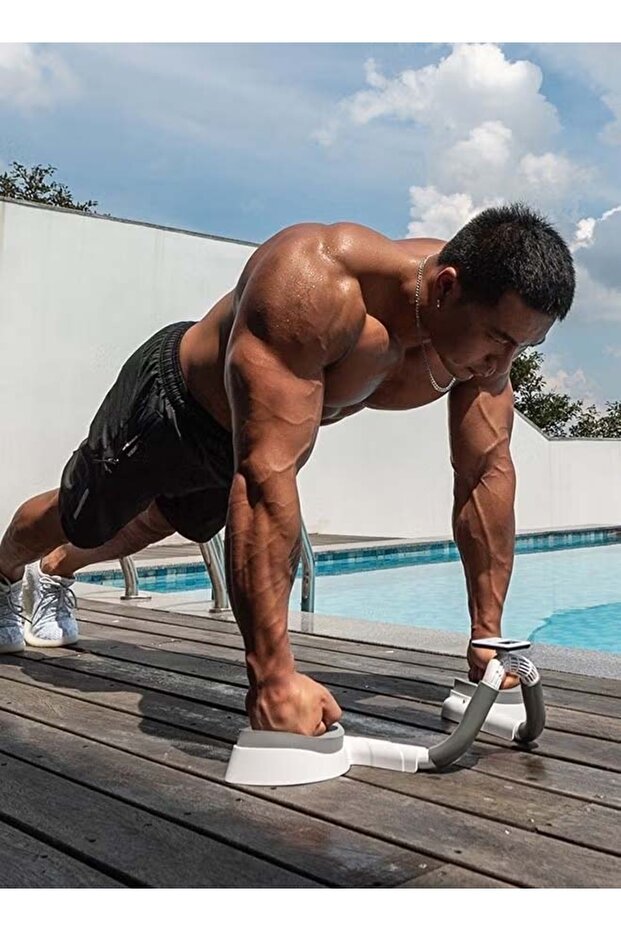 جهاز تمرين عضلات البطن مع دعم الكوع مع مؤقت إلكتروني - 3