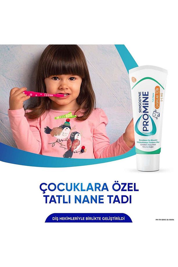 Promine 3-5 Yaş Çocuklar Için Gün Boyu Çürüklere Karşı Koruyan Diş Macunu 50ml X 2 Adet - 5