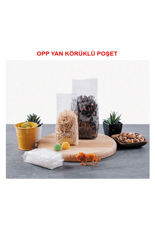 Opp Yan Körüklü Torba 7,5 X 5 X 21 Cm Şeffaf Opp Poşet 500 Adet - 5