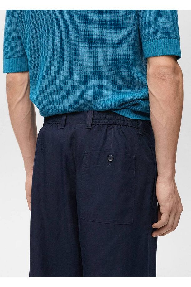 Regular fit lyocell keten pantolon - 7