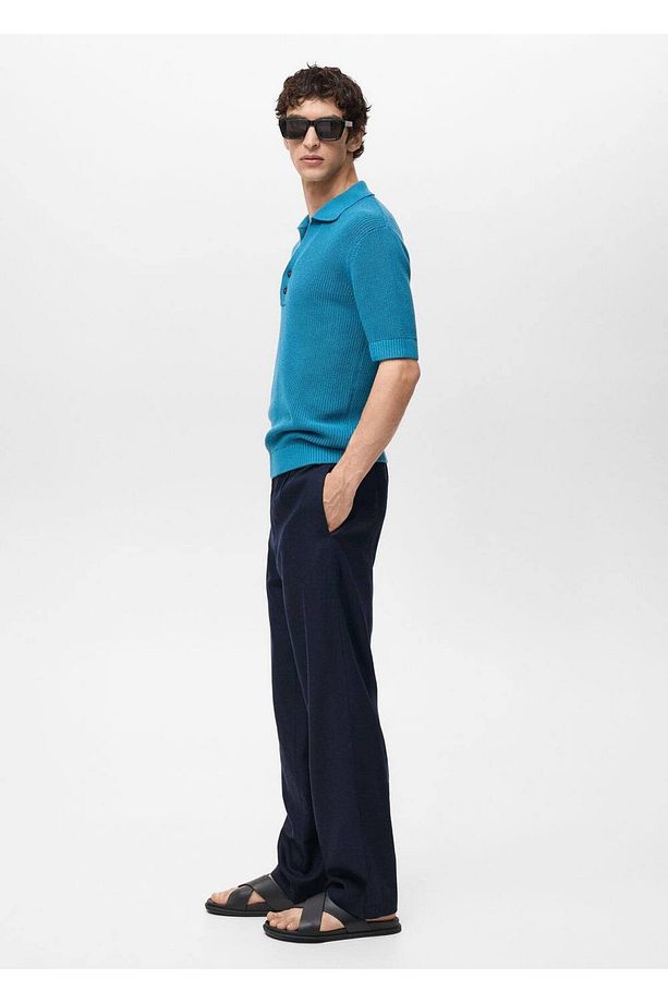 Regular fit lyocell keten pantolon - 5