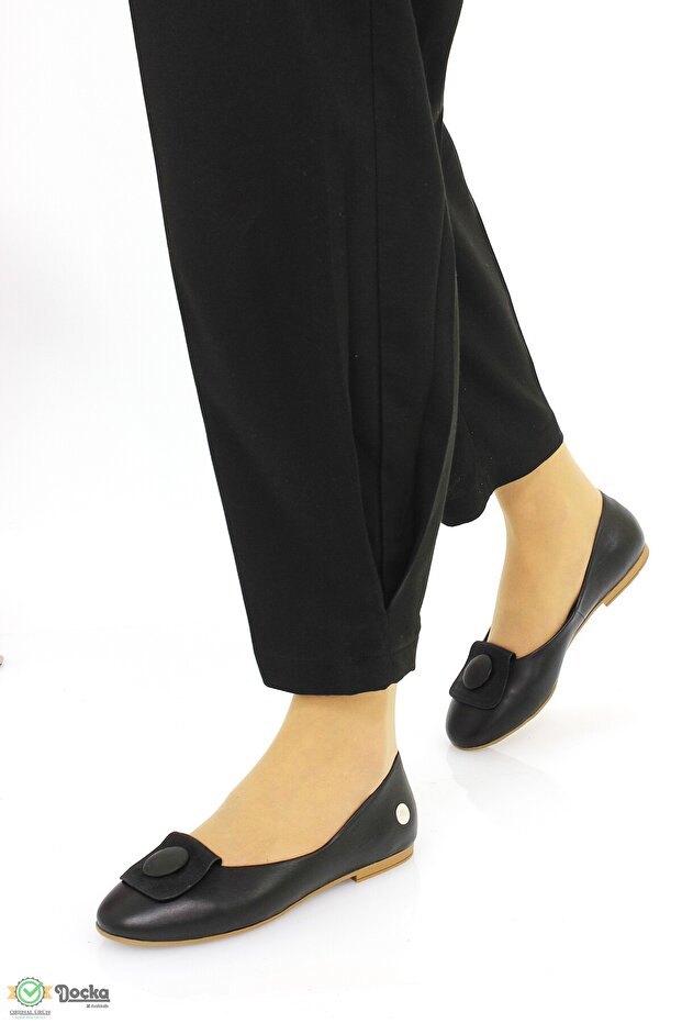 Women's Daily Genuine Leather Ballerinas M26Ya7225