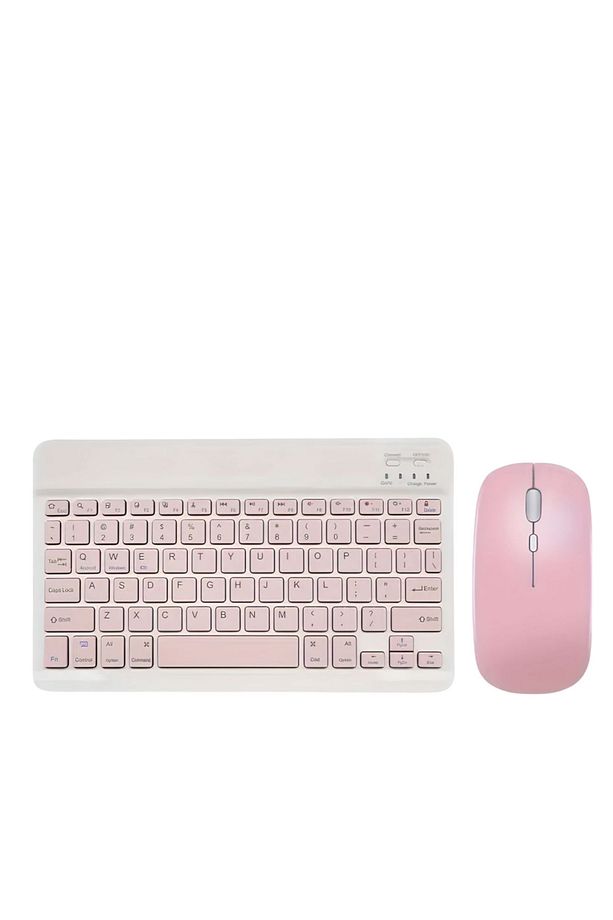 Kablosuz Bluetooth Klavye ve Mause Seti Android İos Windows Uyumlu Slim Tablet Pc Klavyesi - 3