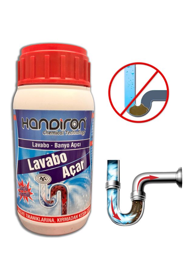 Tuvalet Lavabo ve Wc Gider Tıkanıklık Açıcı, Sıvı Gider Açıcı 500 gr - 1