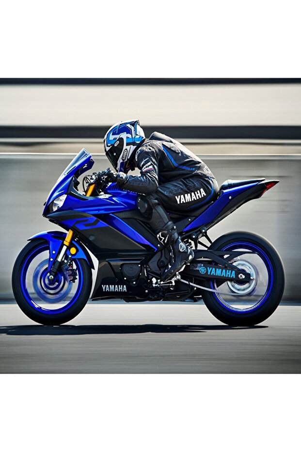 Motorcycle Rear Tongs Sticker Yamaha Written Label