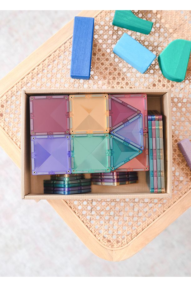 Pastel Manyetik Bloklar Başlangıç Seti 64 Parça Yapı Oyuncağı - 4