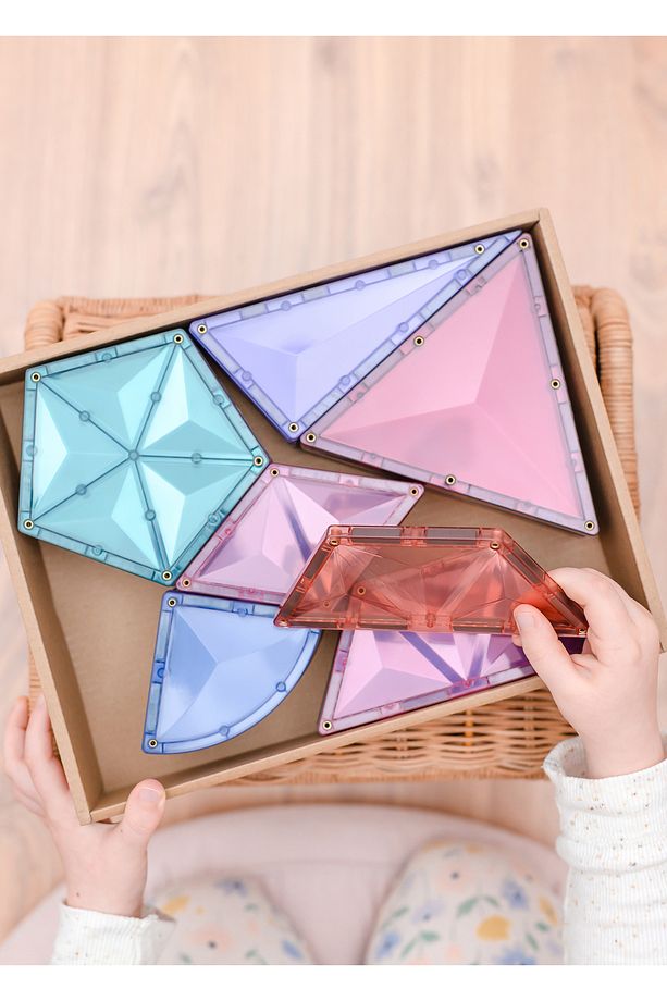 Pastel Shape Expansion Manyetik Bloklar 48 Parça Yapı Oyuncağı - 6