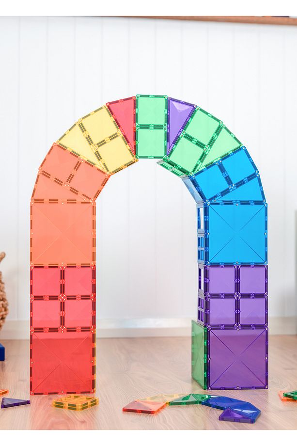 Rainbow Manyetik Bloklar Başlangıç Seti 60 Parça Yapı Oyuncağı - 4