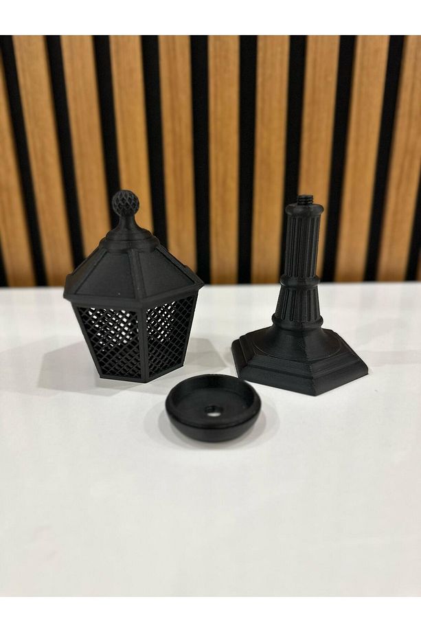 Dekoratif Sokak Lambası Tekli Led Mumlu Masa Aydınlatması - 2