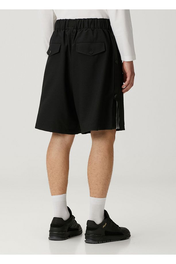 Uniform 3-Stripes Siyah Şort - 3