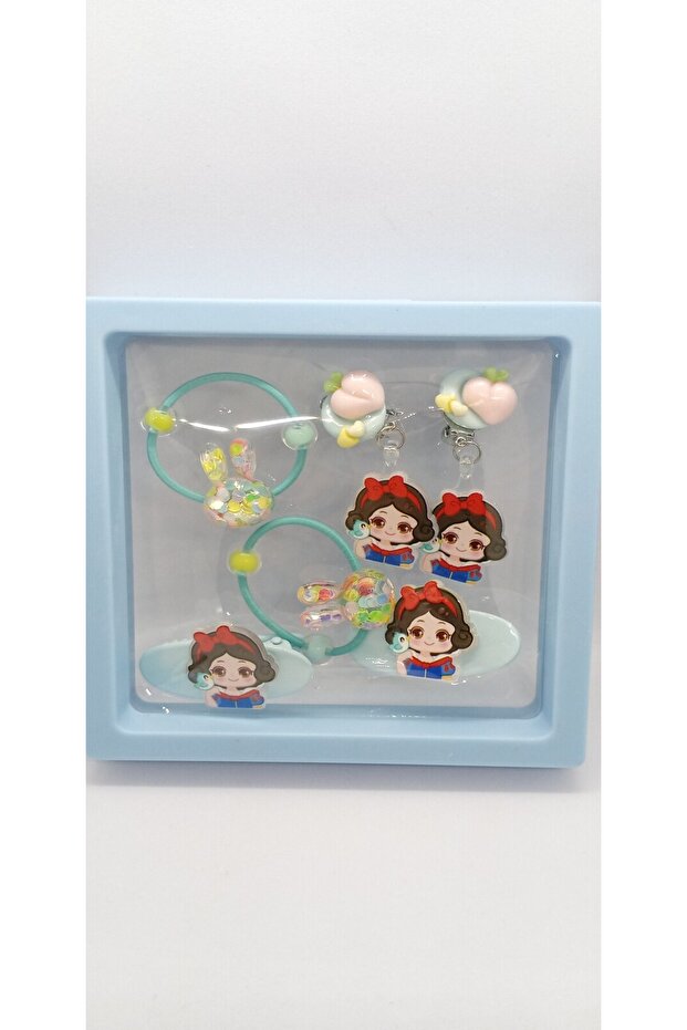 مجموعة مشبك أقراط بنمط الأطفال - 1