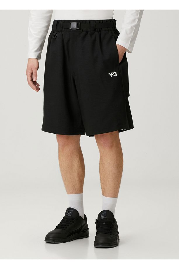 Uniform 3-Stripes Siyah Şort - 2
