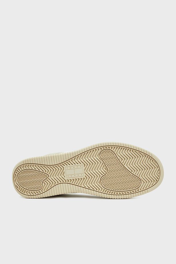Logolu Deri Karışımlı Sneaker Ayakkabı Erkek AYAKKABI EM0EM01395 YBI - 6