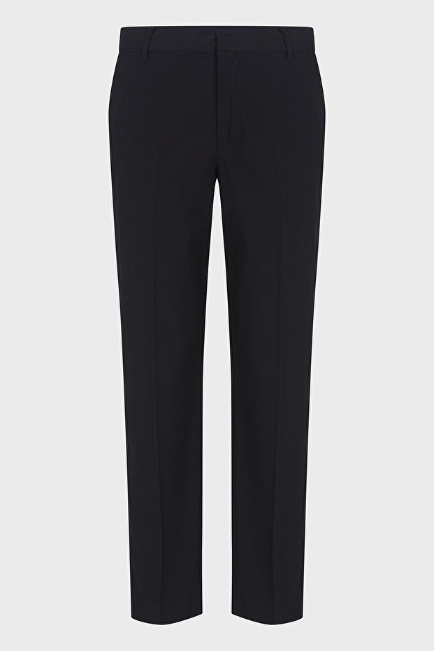 Slim Fit Regular Waist Straight Leg Fabric Pants Men's Pants Xm 000346 Af10897 Uc001