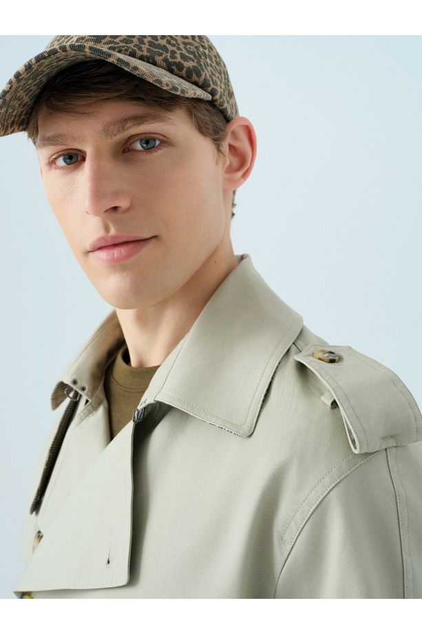 Regular Fit Erkek Trenchcoat - 5