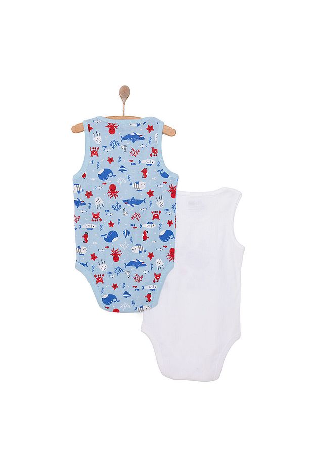 HelloBaby Deniz Desenli 2'li Atlet Body - 2