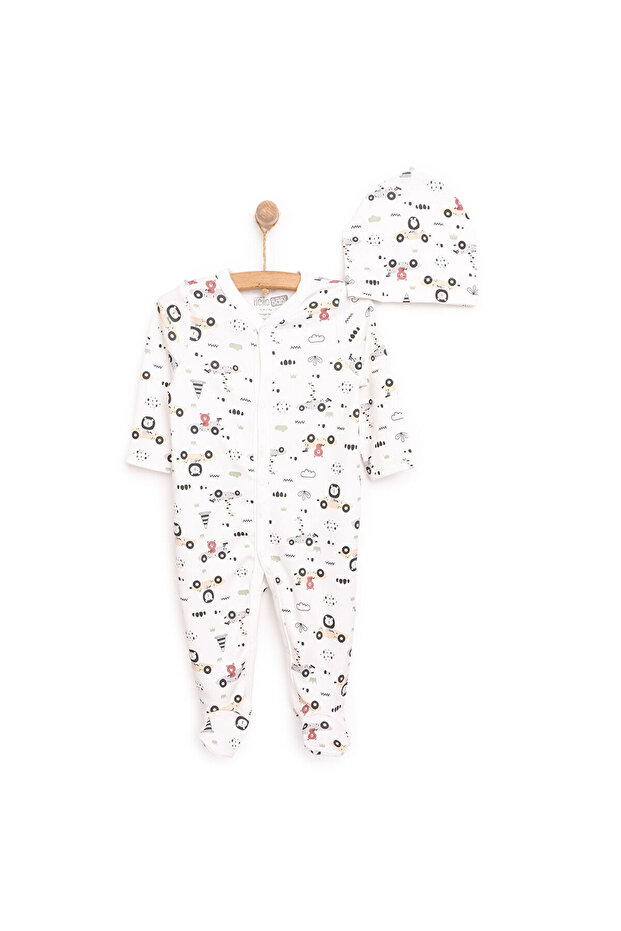HelloBaby Newborn Tools مطبوعة بذلة للأولاد - قبعة طفل رضيع