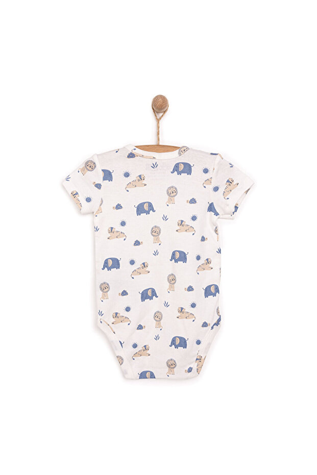 HelloBaby Hayvan Desenli Kısa Kol Body - 2