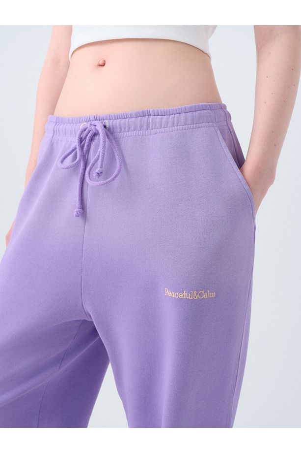 Regular Fit Kadın Eşofman Altı - 5