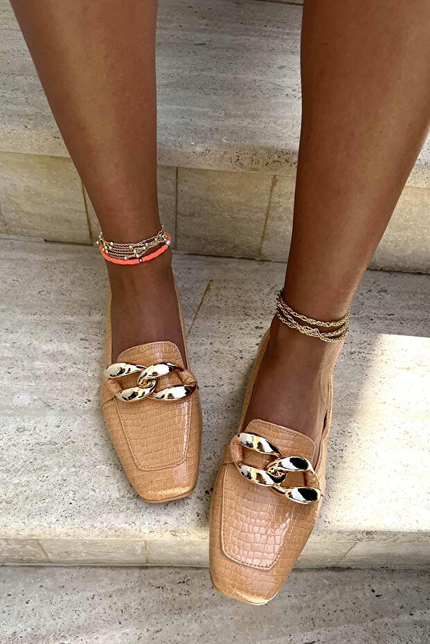 Orange Women's Loafer Shoes K01641166311