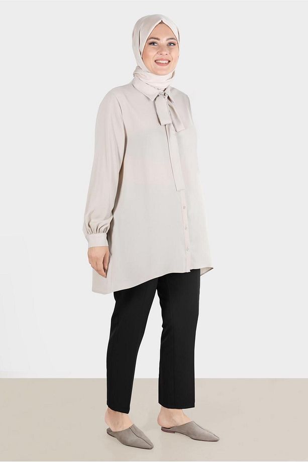 Klasik Krep Pantolon 70355 - 3