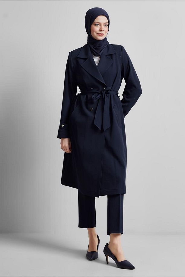 KUŞAKLI TRENÇKOT 10950 - 1