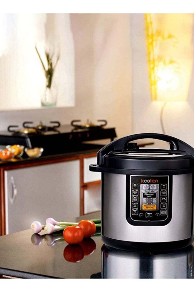 Colin Electric Pressure Cooker 1600 Watts 10 Liters 8 Functions LCD Display Silver * Black 816106004 - 5