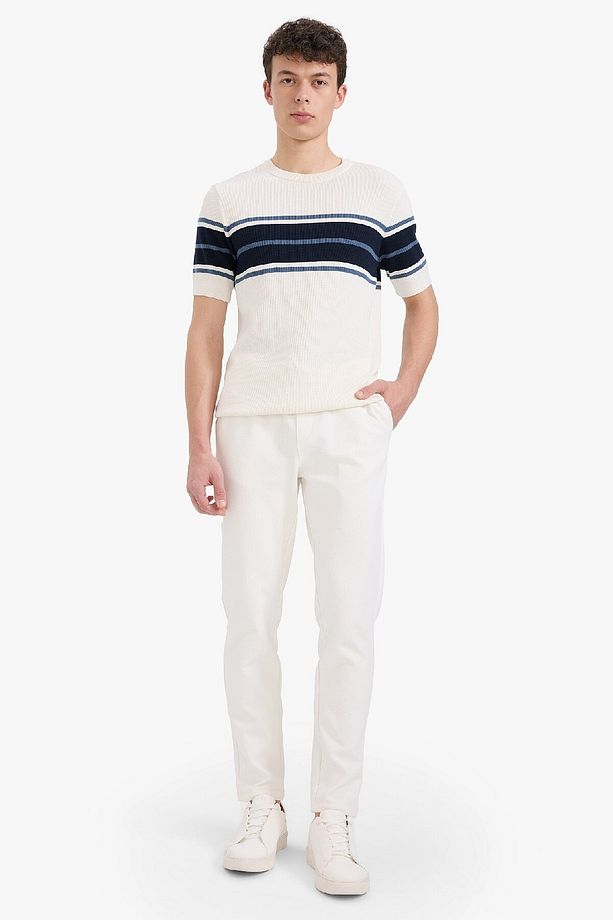 Jogger Pantolon Esnek Basic Düz Beli Bağcıklı Cepli Düz Paça C6022ax25sp - 3