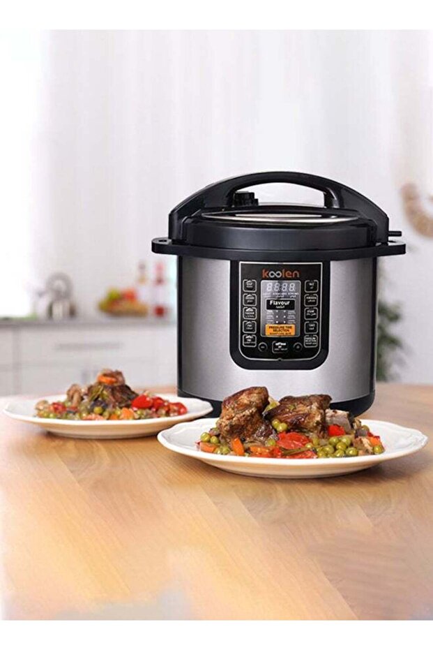 Colin Electric Pressure Cooker 1600 Watts 10 Liters 8 Functions LCD Display Silver * Black 816106004 - 4