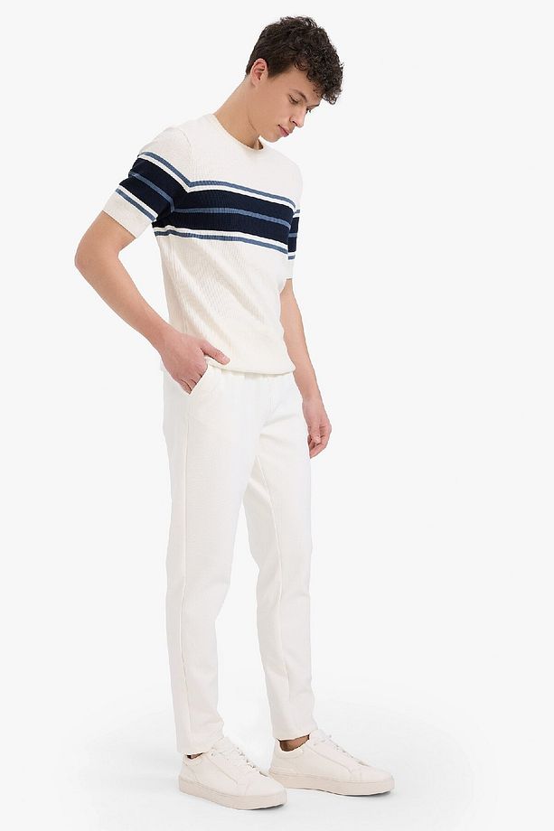 Jogger Pantolon Esnek Basic Düz Beli Bağcıklı Cepli Düz Paça C6022ax25sp - 2