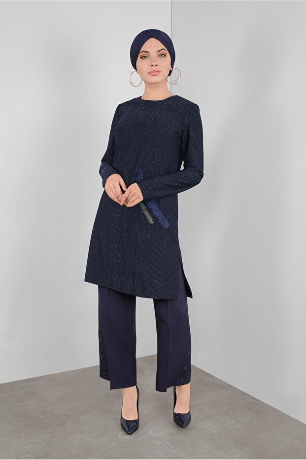 SİMLİ TAŞLI TÜYLÜ TUNİK 41310 - 1