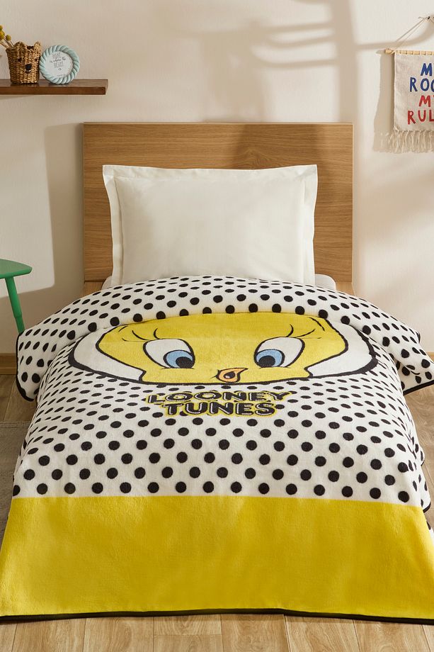 Tweety Tek Kişilik Battaniye Sarı - 1