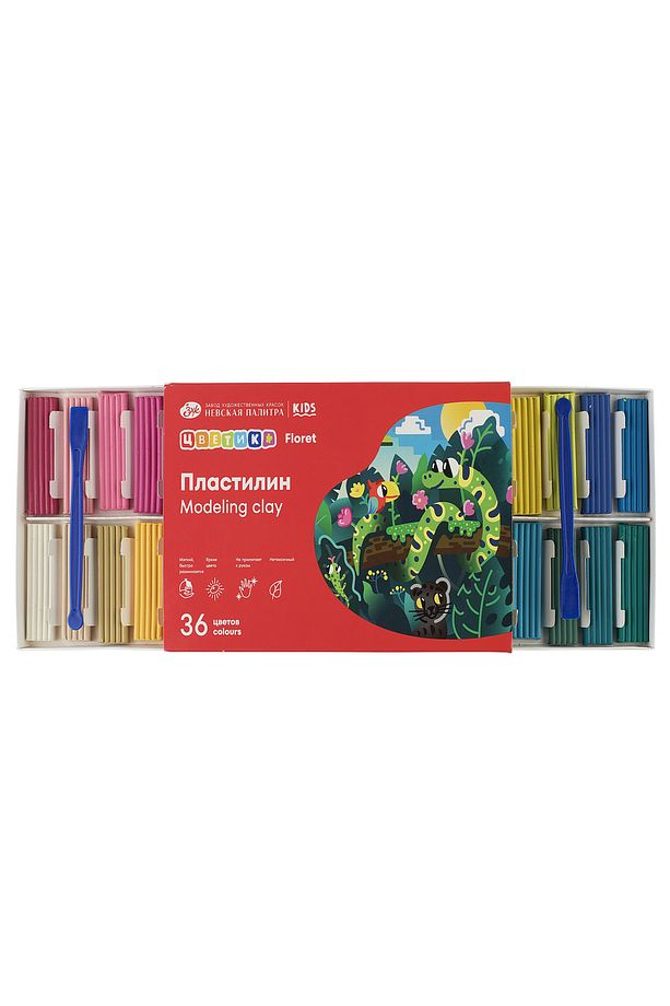 St. Petersburg Floret Plastilin Model Hamuru Seti 540 g 36'lı - 3