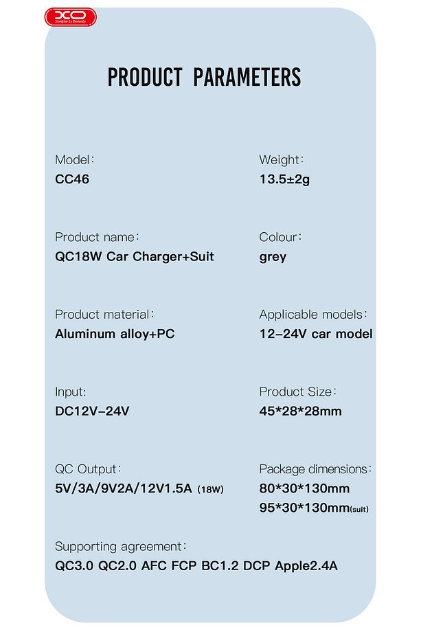 CC46 Araç Şarj Cihazı Lightning, 18W Hızlı Şarj, 12V-24V, USB-A, Aşırı Isınma ve Kısa Devre Koruması - 5