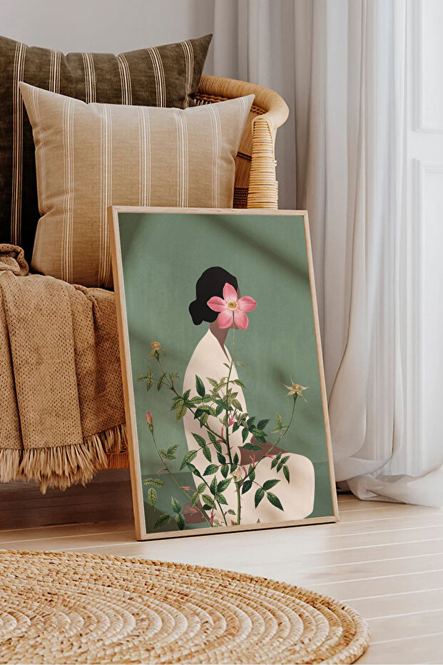 One Piece Wooden Framed Painting Miyugreen